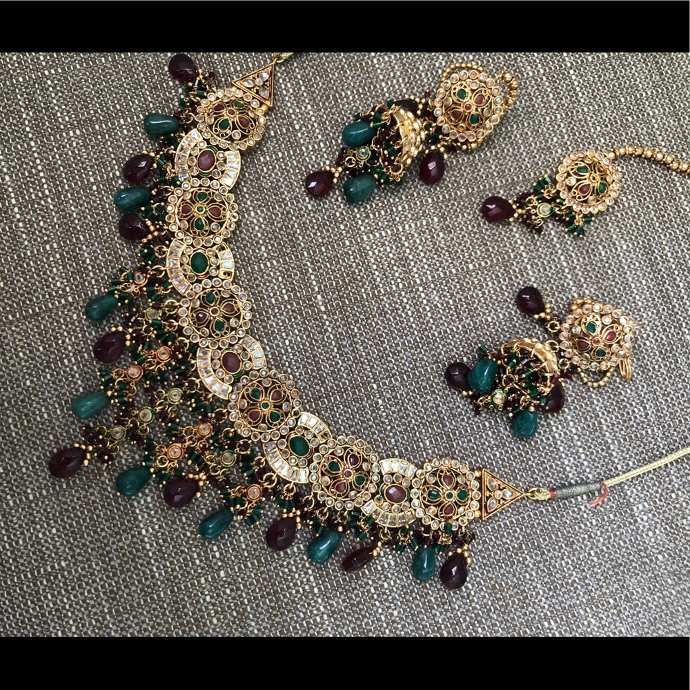 Indian/Pakistani necklace set - Picture 2 of 11